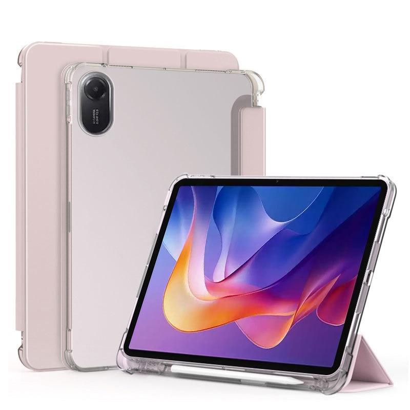 Чехол с держателем для стилуса для Redmi Pad 2 Pro 12.1 SE 11 8.7 Чехол-книжка с подставкой для Pad 7 8 Pro 11.2 6 5 Pro 11 K 8.8 Funda Redmi SE 8.7 inch розовый