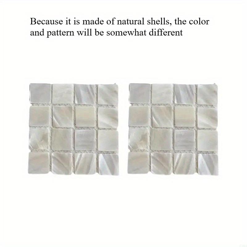 2pcs Handmade Drink Shell Square Coasters Heat Resistant Cup Mats Dining Table Accessories Home Decoration Placemat