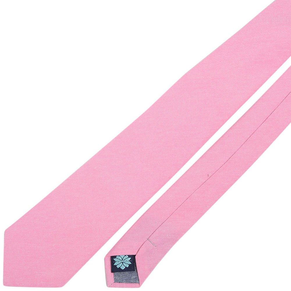 [Celeste Loto] brand necktie, available in 8 colors, Oxford fabric, pink (cherry blossom pink).