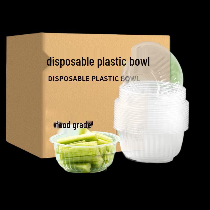 

Chahua Thickened Transparent Disposable Soup Bowls