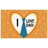 Decorative Tie Home Decoration Sentimental Design Love Dad Sign Orange Background High Quality Dad Celebration Banner