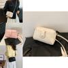 Candy Color Korean Style Soft Surface 2023 Fashion Winter Casual Solid Color Single Shoulder Crossbody Small Square Bag Women Black