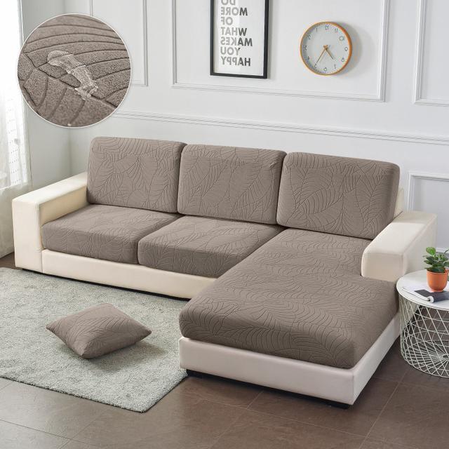 Waterproof Sofa Seat Cushion Cover Jacquard Sofa Cover For Living Room Furniture Protector L Shape Corner Armchair Couch Covers