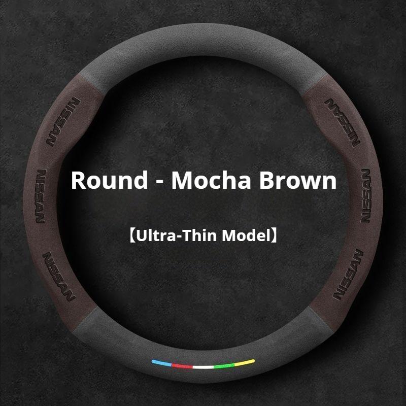 AUW3 Car Steering Wheel Cover Nissan Qashqai Juke X-Trail Patrol Note Leaf Altima Maxima Micra Murano Rogue Pulsar Sentra Teana Tiida