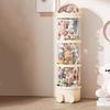 Stuffed Animal Tube Toy Display Transparent Storage Box Doll Plush Storage Holder Standing Stackable Soft Toy Organizer Holding