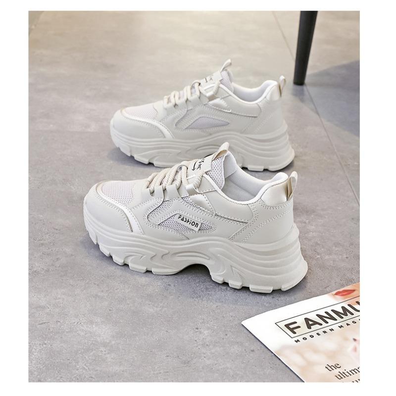 Women Thick Sole Mesh Breathable Casual Sports Dad Sneakers