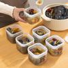 Crisper 6 Grids Refrigerator Storage Box Divided With Scale Frozen Soup Box Trasparent Sealed Fresh-Keeping Box Spices