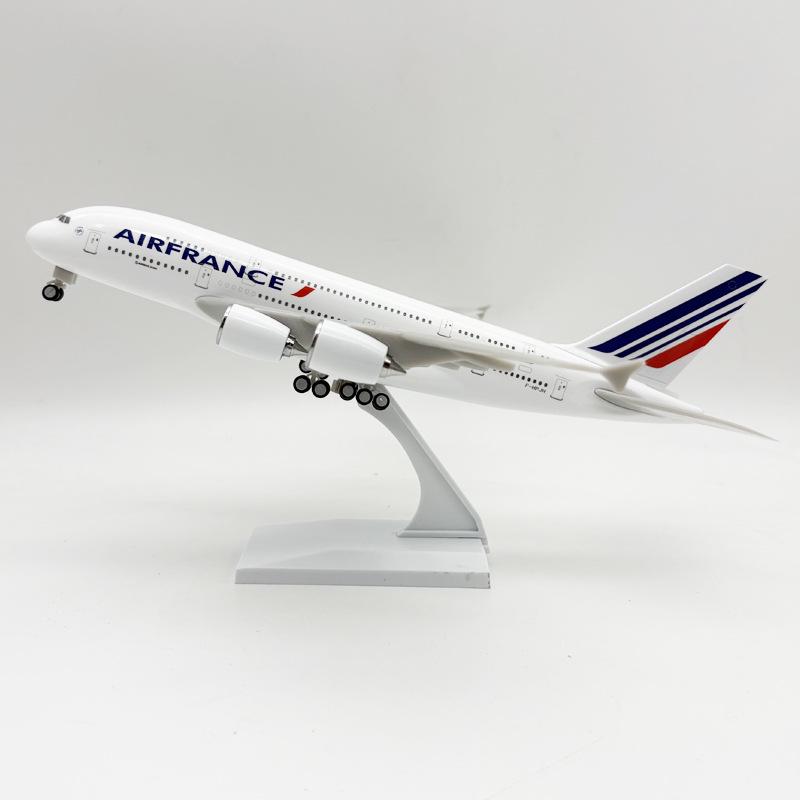 30CM Airbus A380 France Solid Airplane Model