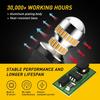 Amber 7443 7444 LED Front Turn Signal Blinker Light Bulbs No Hyper Flash 7440 2X