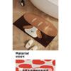 Puppy Bathroom Absorbent Floor Mat Soft Diatom Mud Non-slip Foot Pad Toilet Bathroom Door Dirt-resistant Quick Drying