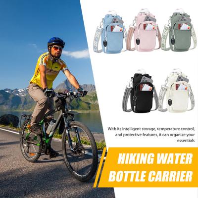 Sac pour Bouteille d'Eau de Sport Support Thermique Léger Bandoulière Porte-Bouteille d'Eau pour Randonnée Voyage Salle de Sport