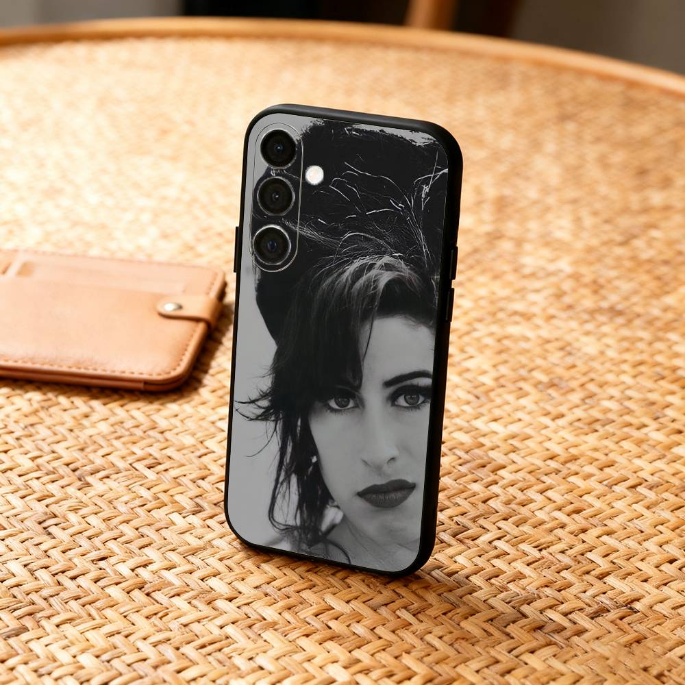 Legardary Singer A-Amy W-Winehouse Telefoonhoesje Voor Samsung A73,A21s,A22,A31,A32,A52,A53,A71,A80,Zachte Zwarte Hoes