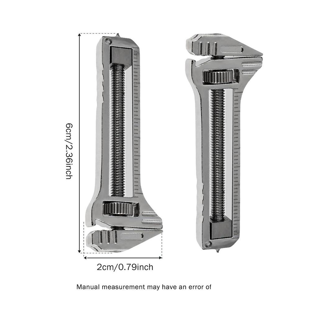 1/4Pcs Mini Wrench Pocket Portable Multitool Tools for Outdoor Camping Compact Zinc Alloy Bottle Opener Outdoor Small Tools