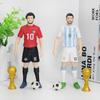 8 pezzi/set Calcio Stella C.Ronaldo Messi Mbappe Modello Bambole Cartone Animato Carino Action Figure Accessori Auto Regali per Tifosi di Calcio