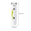 Rechargeable Moving Housecat Toy with Dangling Yellow Teaser, Push-Button Control, Flashing Light Effect, ABS Body, and Internal Battery
