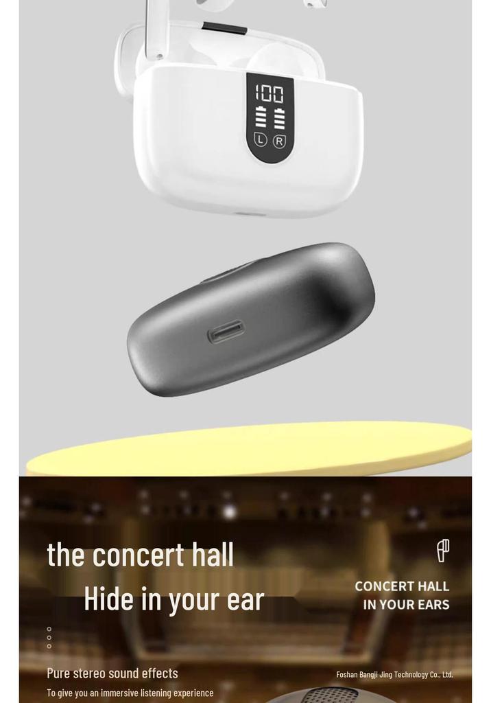 2026 High-Quality Noise-Cancelling Bluetooth Earbuds with Long Battery Life & Display, Compatible with Huawei, Apple, Xiaomi