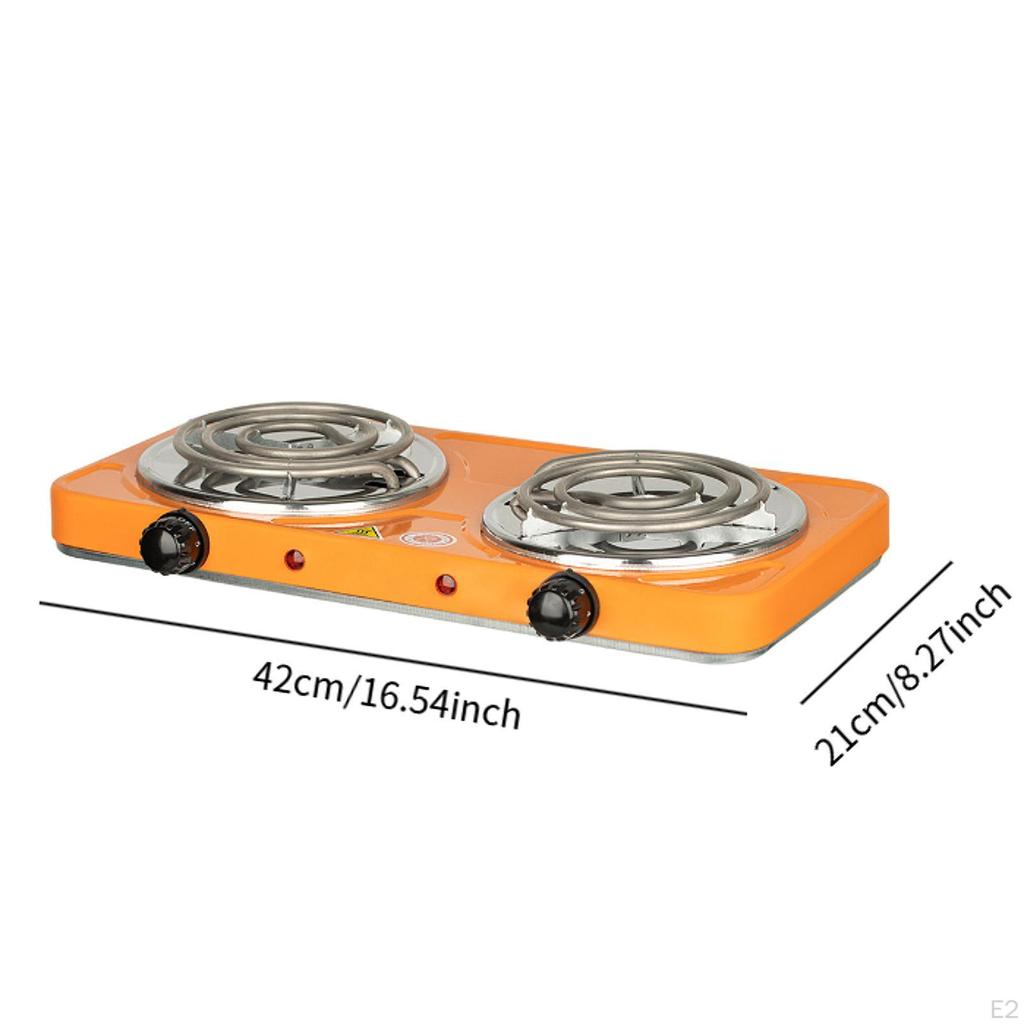 Elektrická pracovní deska Indikátory výkonu dvojitého hořáku 2 desky