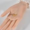 ANDYWEN 925 Sterling Silver A Pair Of Gold Faux Zircon Stud Earring Luxury Fine Jewelry For Women
