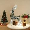 Elegants Resins Reindeers Figurine Modern Home Decoration Standing Deer Statue for Christmas Decoration