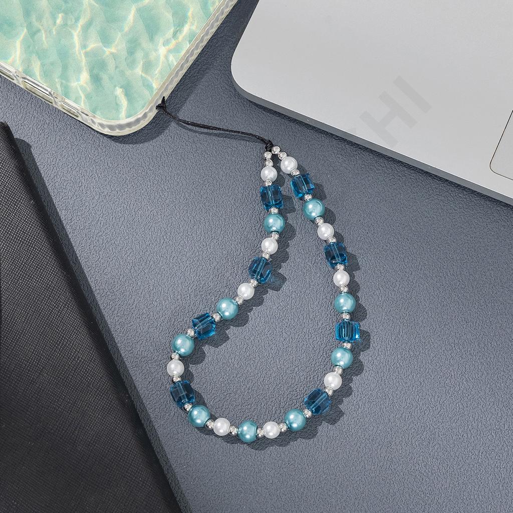 Original short beaded mobile phone chain DIY color versatile pendant ccd universal mobile phone chain keychain lanyard spot