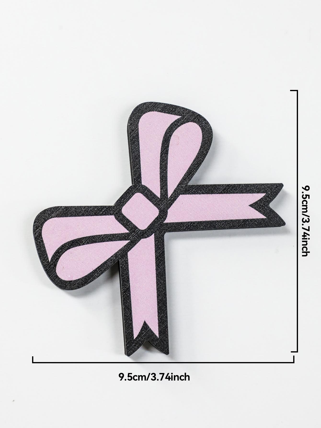 

Cute Computer Monitor Decorative Accessories Wood Cat Ear Bow Horn Shape Desktop Decor Kawaii Room Desk Decoration for PC Laptop