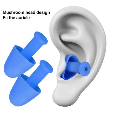 5 poros plaukimo ausų kištukų suaugusiems, daugkartinio naudojimo, vandeniui atsparūs silikoniniai ausų kištukai plaukimui, banglenčių sportui, nardymui su vamzdeliu, dušui