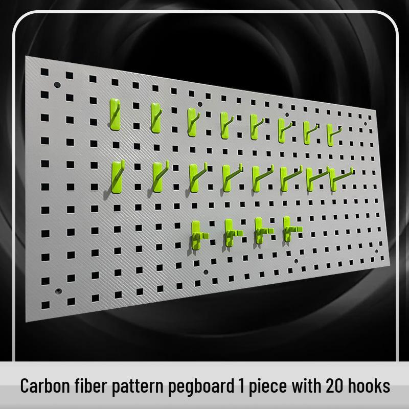 Panou Perforat din Plastic pentru Scule, pentru Spălătorie Auto, Salon de Frumusețe și Afișaj Depozitare Scule