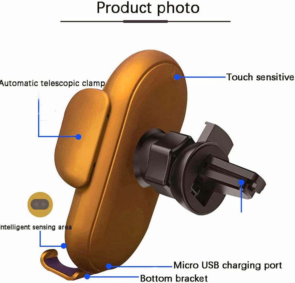Smart Car Wireless Charger Phone Holder Auto Sensing Cell Phone Car Chargers Holder Qi 10W Fast