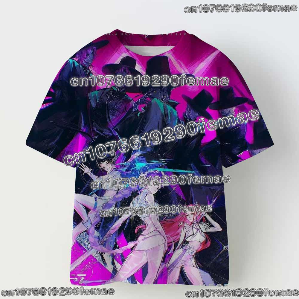 

Devil Hunter Anime T-shirt for Boys and Girls Summer Cartoon 3D Printed Short Sleeve Casual Fashion T-shirt 6XL