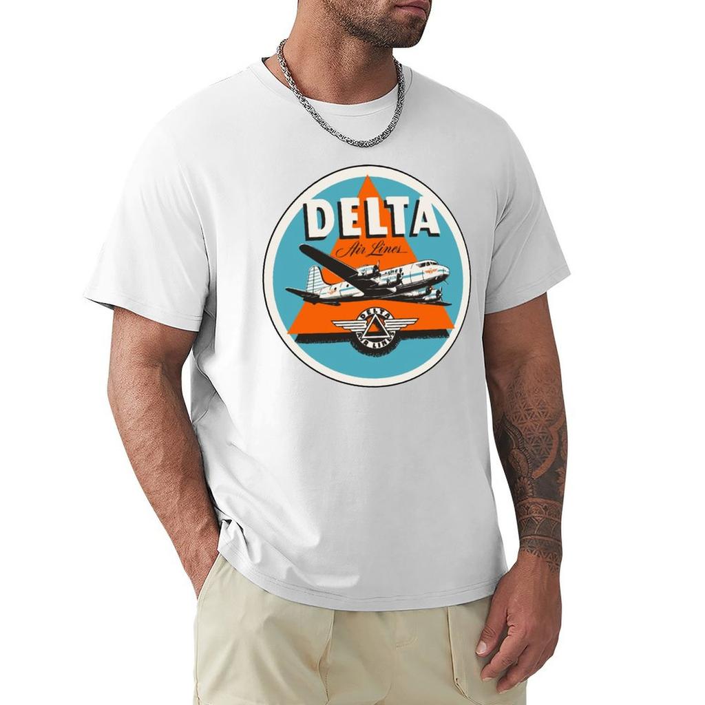 Delta Airlines Tshirt Casual Loose Short Sleeve Tee For Unisex