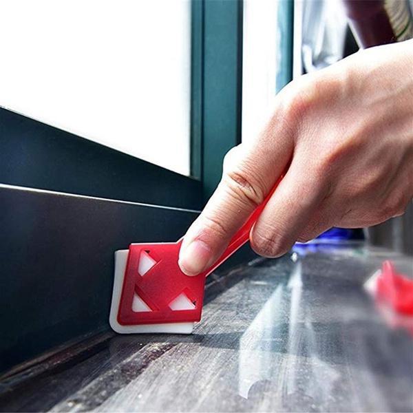 2 buc/set Mini unealtă de mână Racletă Utilitară Instrument practic de curățat podea Curățător de gresie Lipici pentru suprafață Spatulă pentru reziduuri Accesorii pentru baie