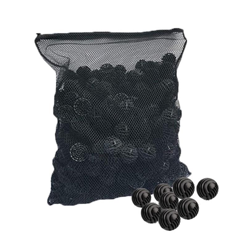 Aquarium Filtermedien-Kits Biobälle Filtermedien Quadratisch/Rund für Süßwasseraquarien Teich Meerwasser 50/100 Stück X3UC