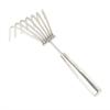 2-7 Teeth Garden Rake Stainless Steel Forged Weed Puller  for Soil Loosening Weed Removal