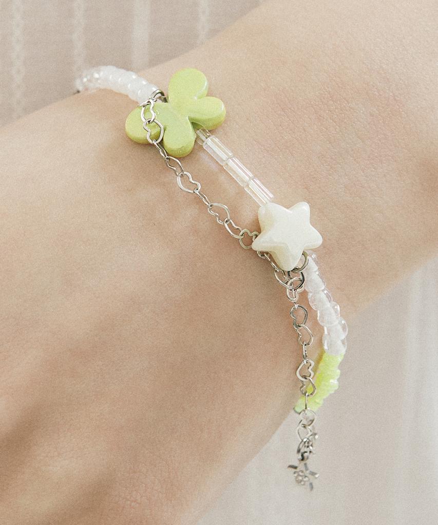 Vvv Spring Bead Chain Bracelet