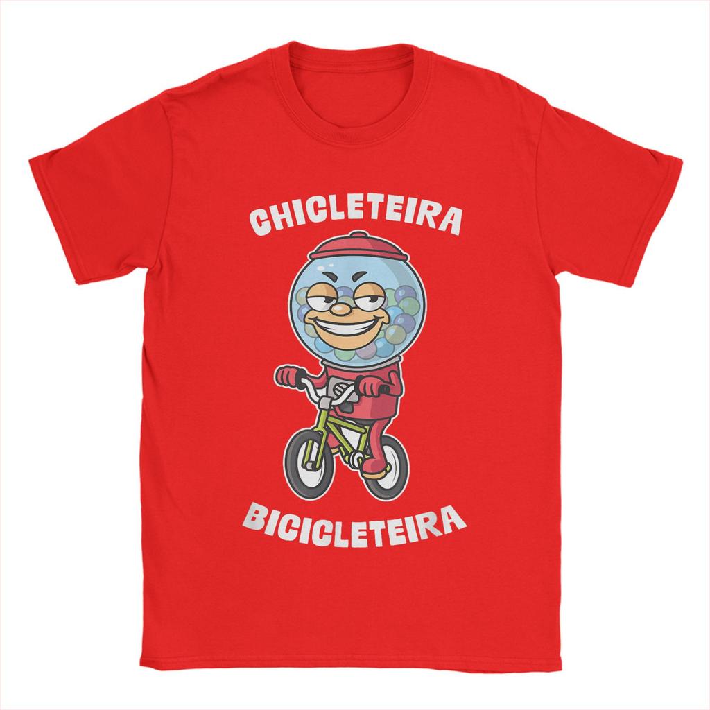 Italian Brainrot Chicleteira Bicicleteira Meme Men T Shirts Awesome Tee Shirt Short Sleeve O Neck T-Shirt Summer Tops