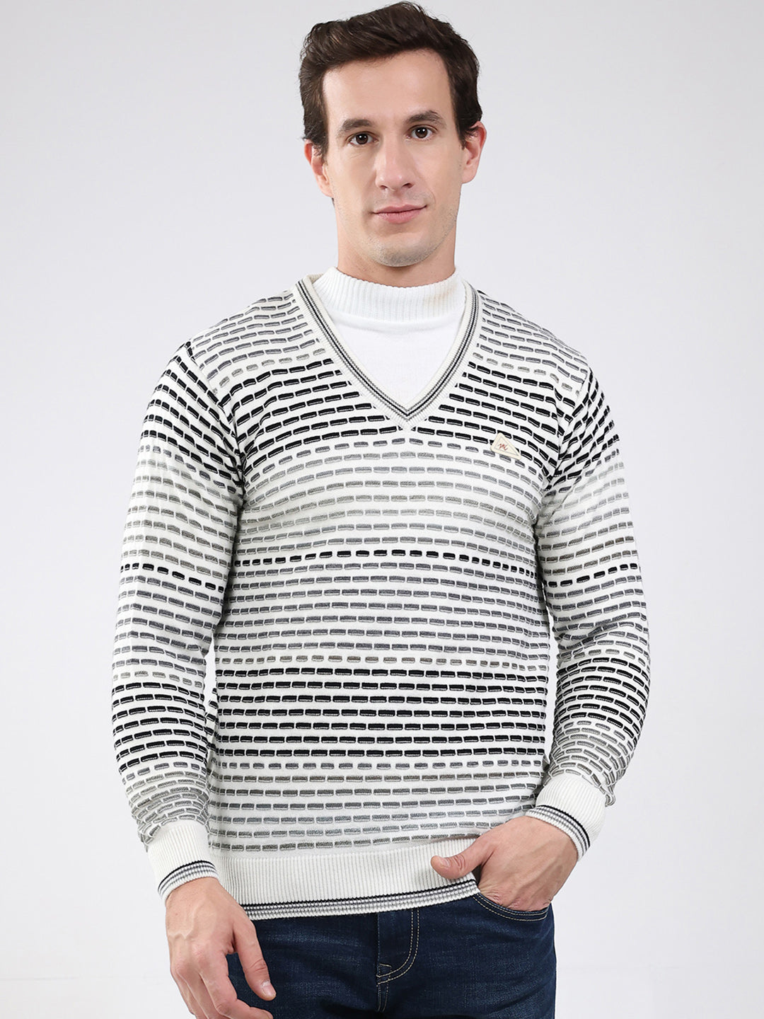 MONTE CARLO Heren Regular Fit Zelf Ontworpen Pullover XL