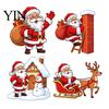 Decorative Christmas Wall Stickers Santa Claus Switch Sticker, Light Decal for Xmas Holiday, Party Supplies Removable Self-Adhesive Sticker