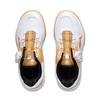 Li Ning Comfortable Slip Resistant Cushioning Abrasion Resistant Low top Training Shoes Unisex White Gold APPU010-1