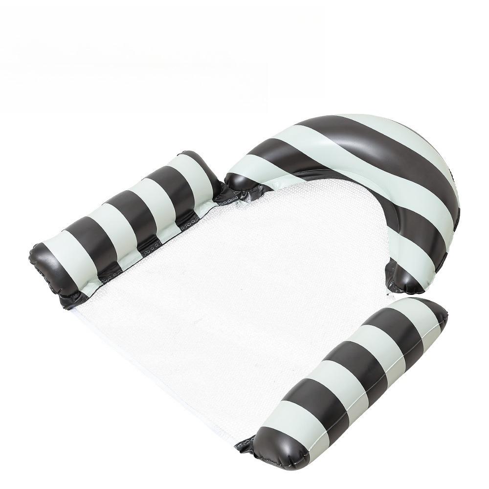 U-Shape Inflatable Pool Float Bed Hammock Mesh Striped for Child Adult PVC