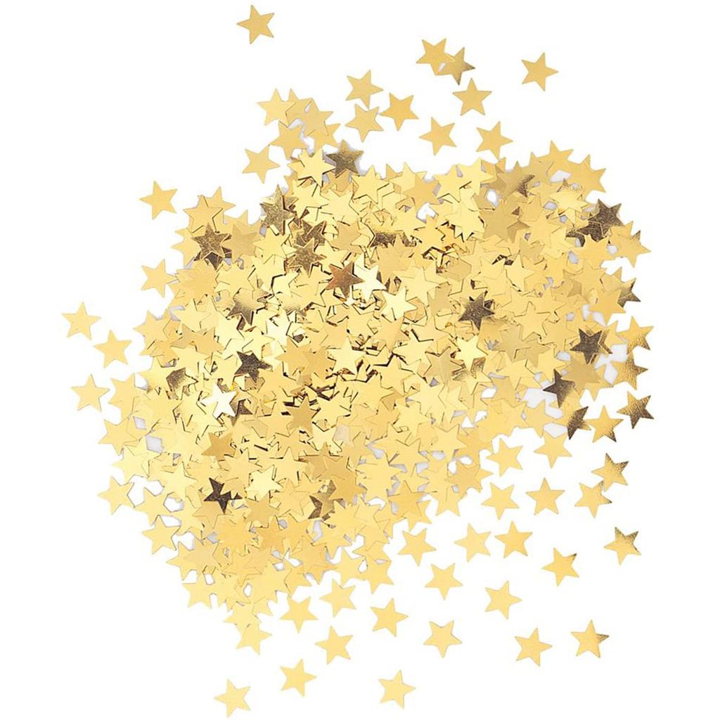Multicolored Stars Confetti Sequin,Confetti Glitter No Hole Embellishment- 10mm