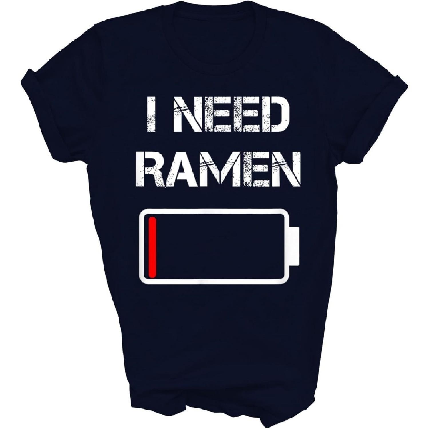 TYGOS I Need Ramen Japan Anime Funny Noodle Love Ramen Unisex Shirt Gift Women Men XXXXXL разноцветный