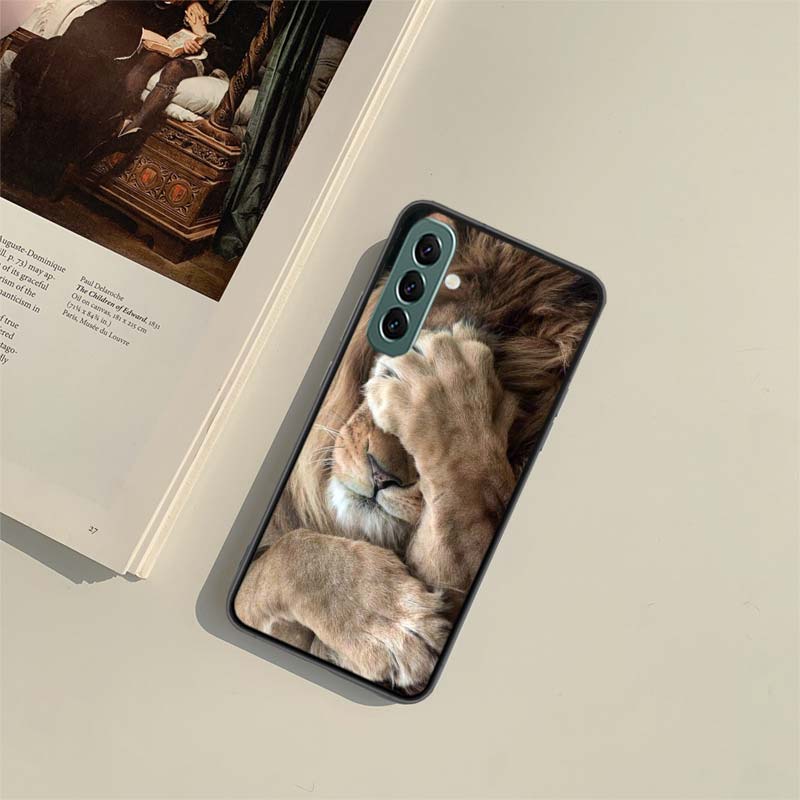 Lion Alpha Male Cub Phone Case For Samsung A55 A35 A25 A15 A54 A34 A24 A14 A70 A71 A50 A51 A17 A05S Galaxy A40 A41A30 A31 A20S A
