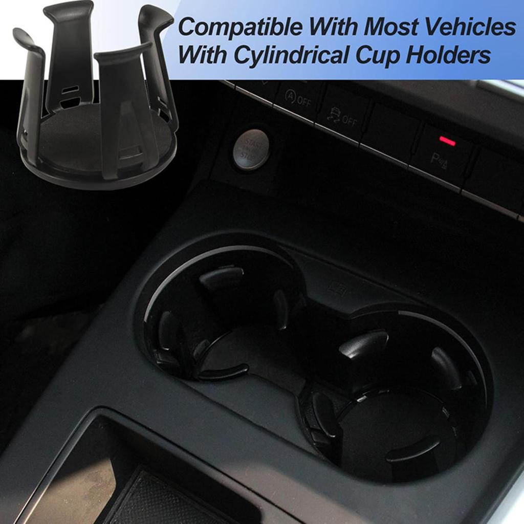 1Pc Black Car Beverage Holder Adhesive Cup Storage Rack Bottle Holder Multifunction Drink Rack Auto Interior Accessories