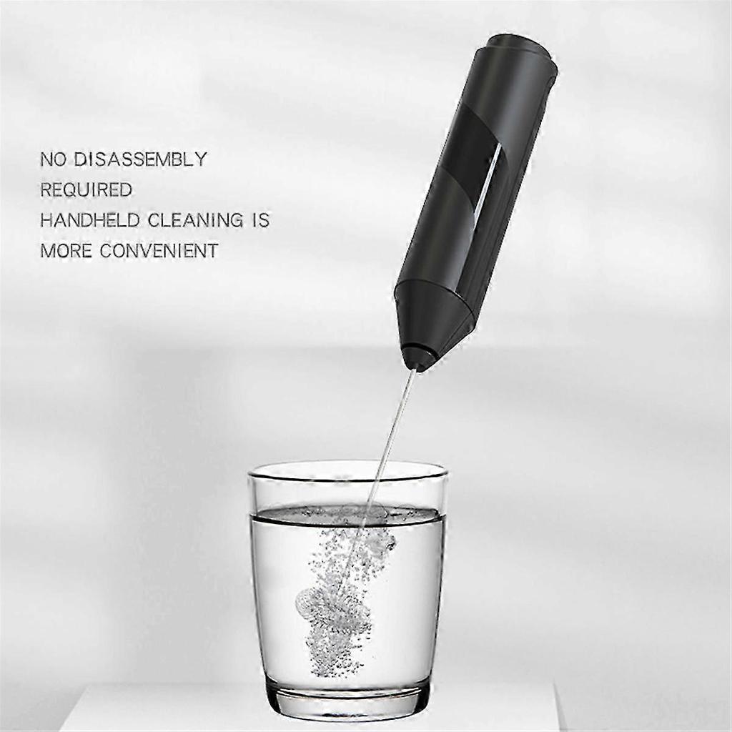 Stainless Steel Wireless Manual Milk Frother for Coffee & Egg Cream - Stirring Frothing Tool