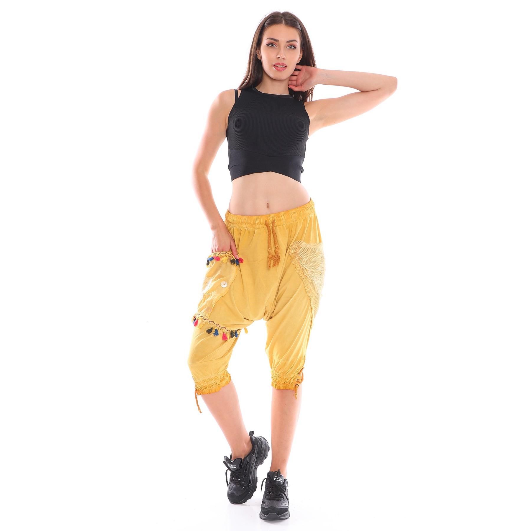 

Sequin Detailed Ethnic Women s Capri Shalwar Trousers