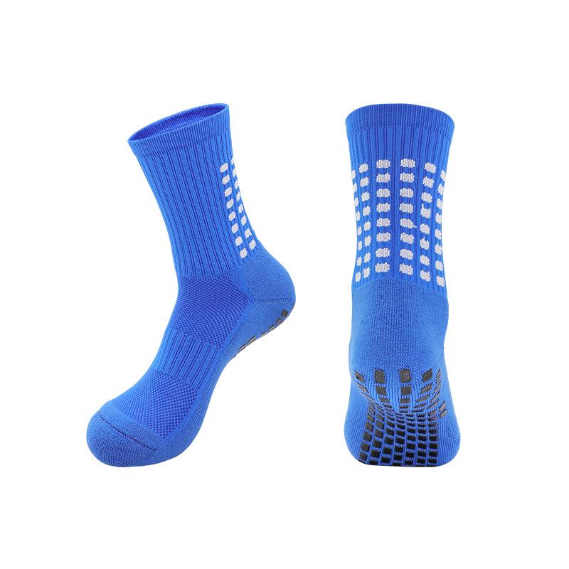 

«Взрослые противоскользящие дышащие футбольные носки средней длины для тренировок с махровой подошвой» L Universal Size