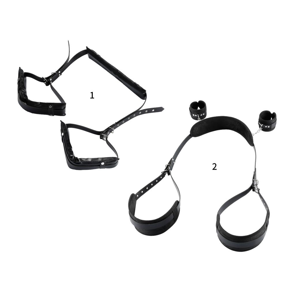 Sex Toys Bondage Legs Restraints BDSM Adjustable Thigh Sling & Hand Cuffs Bondage Gear Restraints Kits Sex SM Straps