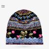 Unisex Paisley Cotton Cuffed Beanie: Spring/Summer Double Layer Stretch for Trendy Street Dance Fashion