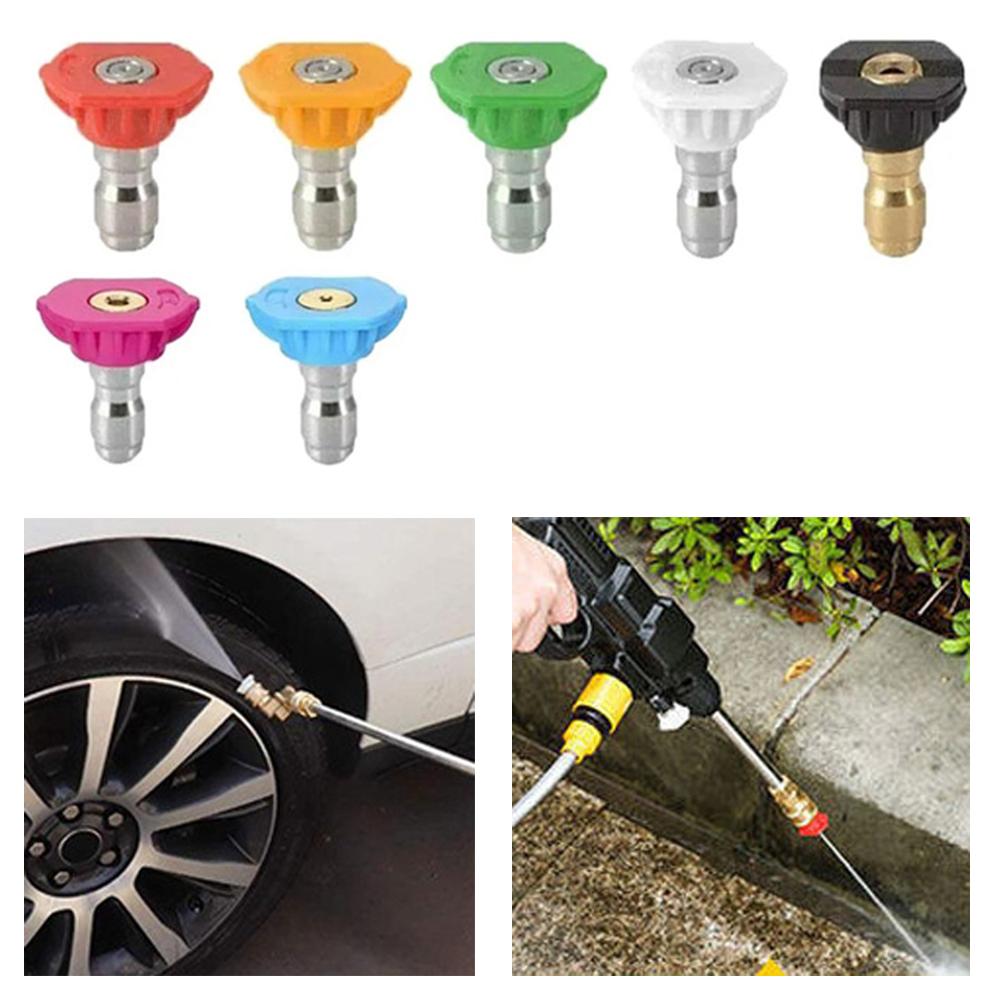 Myjka Ciśnieniowa 4000 PSI Obrotowa Dysza Turbo Szybkozłącze Dysza 7 Kolorów 14 Dysza Złącza 7