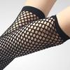 1 Pair High Elastic Fishnet Gloves Arm Cover Nylon Elbow Length Half Finger Mesh Gloves Costume Accessory